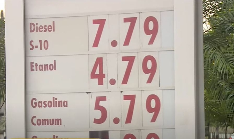 Gasolina chega a R$ 5,79 em postos de Manaus