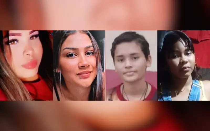 Em ordem: Monalisa Borges da Costa; Rebeca da Costa Luz; Daiciane Monteiro de Magalhães; Emilly Gabriele de França Seixas || FOTOS: Divulgação/PC-AM.